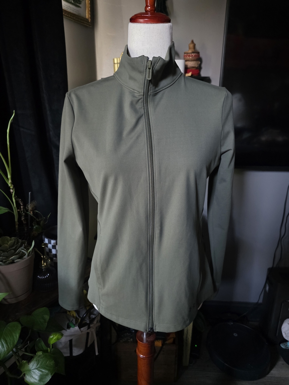 Under Armour Olive Green Full-Zip Active Jacket